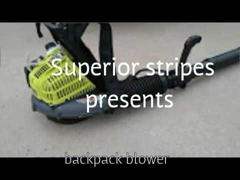 Handheld blower vs backpack blower - YouTube
