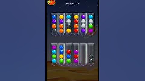 Golden Bubble Sort Master Level 74 (gameplay walkthrough)
