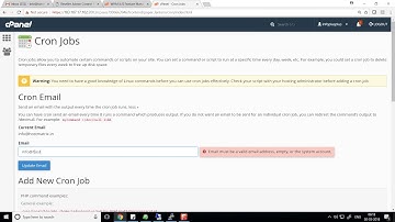 cPanel   Howto Create Cron Job In cPanel
