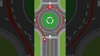 Never U-Turn Like This in a Roundabout! #car #drivingtips #parking #driving #park #trafficrules