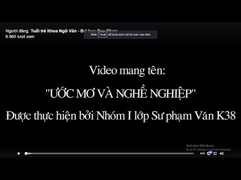 Video Bài dự thi KHOA TÔI, NGHỀ CỦA TÔI - Tuổi trẻ Khoa Ngữ... - YouTube
