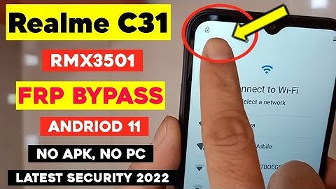 Realme C31 (RMX3501) Frp Bypass Android 11 | C31 Google Account Remove | No Pc No Apk Easy Method