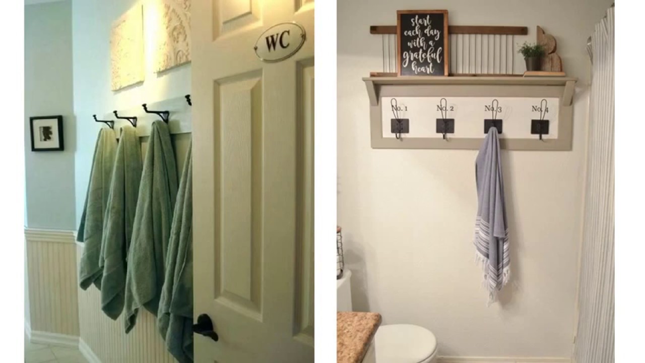 Fascinating Bathroom Towel Hooks Ideas - YouTube