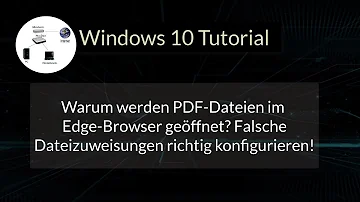 Warum öffnet sich meine PDF im Browser?