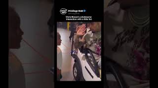 Chris Brown’s wholesome interaction with a little fan