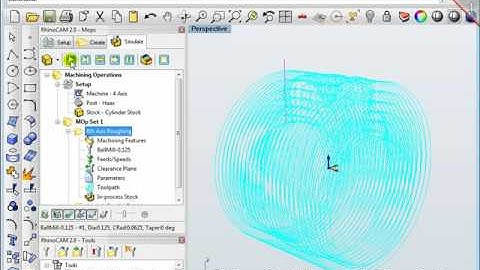 RhinoCAM - 4Axis ToolpathsMethods