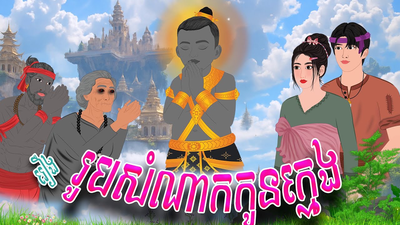 រឿង  រូបសំណាកទេវបុត្រតូច​ | PHUM NITEAN | PanToon , Khmer Fairy Tales 2025