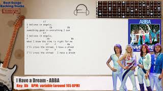 🎸 I Have a Dream - ABBA Guitar Backing Track with chords and lyrics