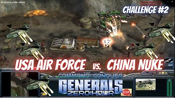 Zero Hour USA Air Force Challenge #2 – vs China Nuke (Hard Difficulty)