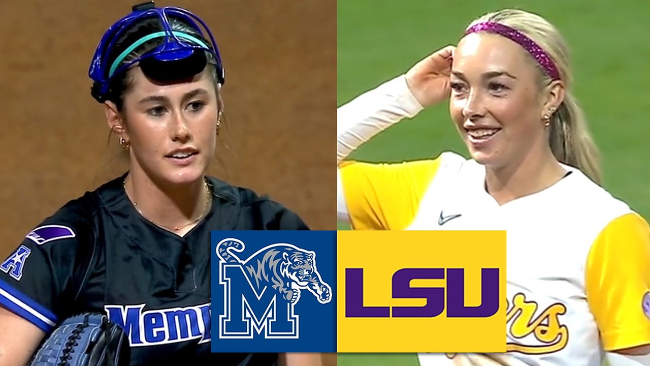 Обзор матча женской студенческой софтбольной команды «Мемфис» против команды №17 LSU (полная верс...
