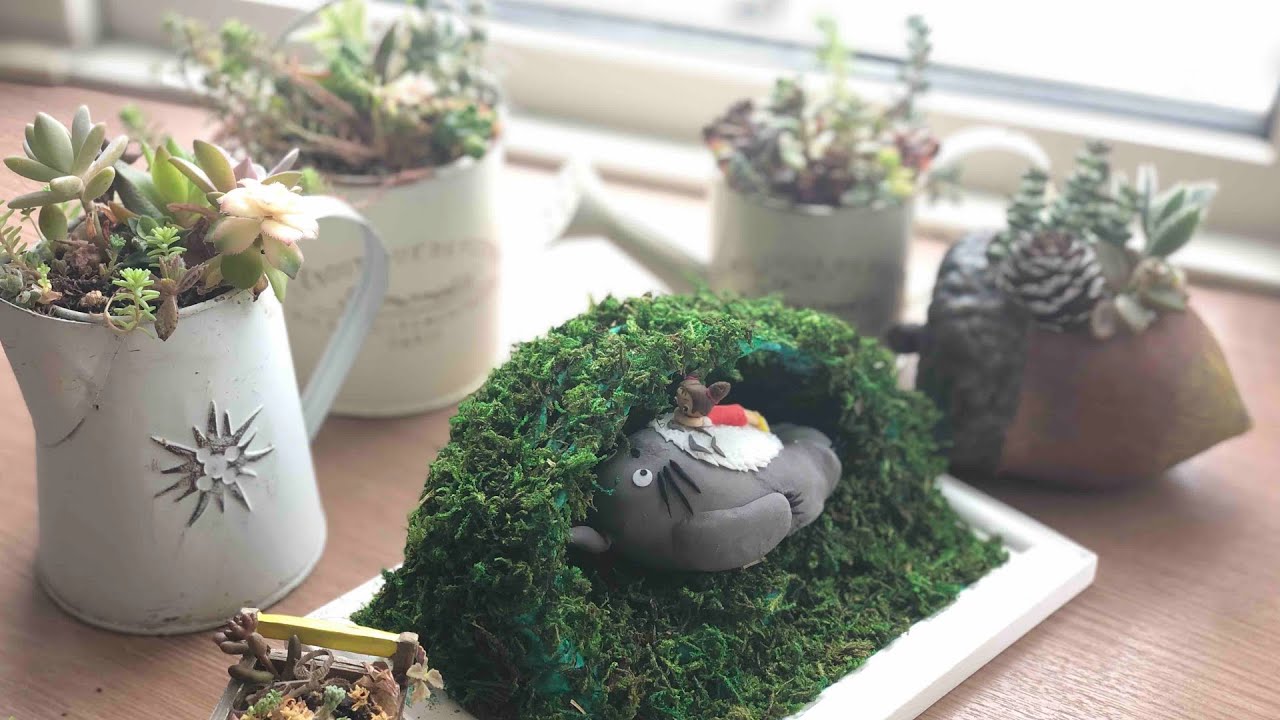 粘土 トトロとメイ作ってみた Polymer Clay Tutorialmy Neighbor Totoro Youtube