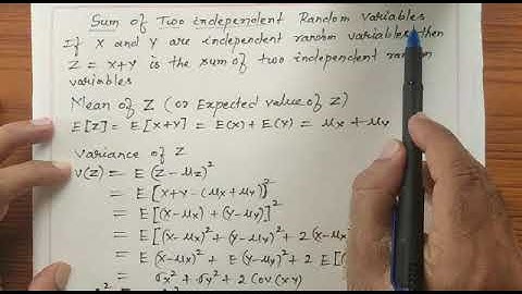 Sum of two independent random variables (part 1)|18EC44|Module 2|class 9