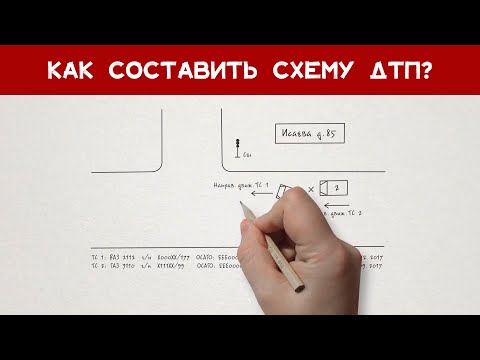 Как рисовать схему дтп в европротоколе