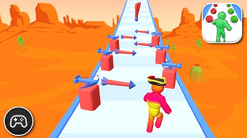 Rope Man Run - Gameplay Walkthrough Part 52 - Action Game Levels 325-329 (iOS, Android)