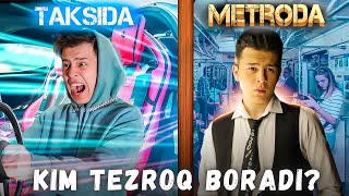 Metro Vs Taksi | Qaysi Biri Tezroq? |  Jinicha Layfxaklar! | Omonxon Axatov