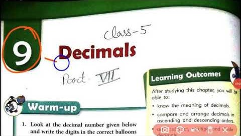 Class 5 Math cbse | Chapter 9 Decimals Part 7 | mkd agrim academy