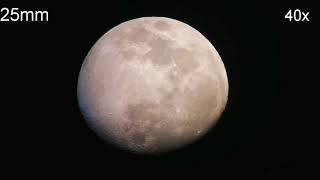 Que ocular puedo usar para ver la luna? Cómo calcular aumentos en mi telescopio..