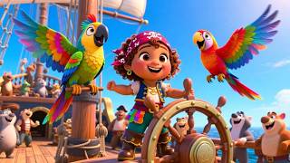 Baby’s Pirate Ship Journey 🏴‍☠️🚢 | Fun Ocean Adventure for Kids | Preschool Learning Song