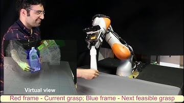 Dynamic grasp and trajectory planning for moving objects