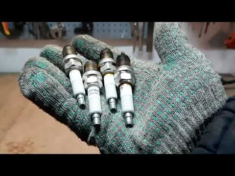 Cool homemade from old spark plugs.