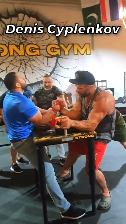 Denis Cyplenkov vs Mohammed Hilles from Palestine in sparring || Armwrestling
