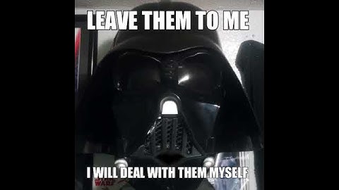 Darth Vader Quote: Leave them to me... #YodasSpirit