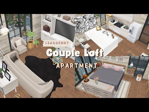 Couple Loft Apartment | The Sims Freeplay | Let's Build \u0026 house tour | Lea and Denny