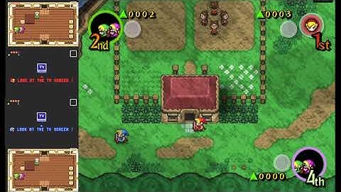 4 Swords 1 controller Dolphin + 4x mGBA (emulation test)