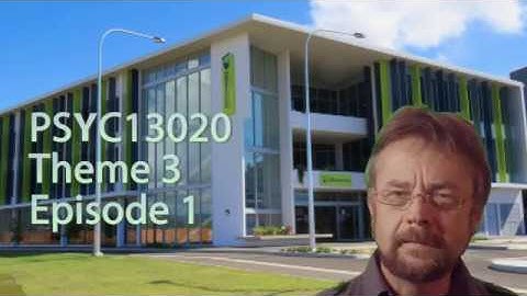 Pre-recorded Lecture: Individual Differences and Psychological Assessment Theme 3 Episode 1