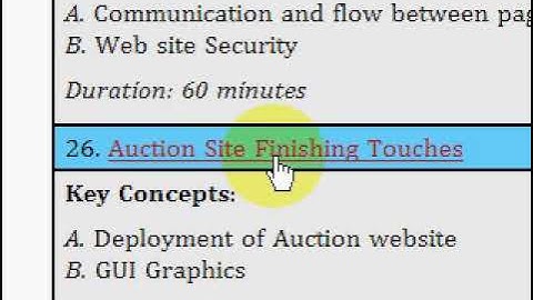 ASP.NET Soup 26 Auction Site Finishing Touches
