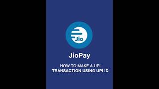 HOW TO MAKE A UPI TRANSACTION with JioPay Using UPI ID on Jio Phone screenshot 4