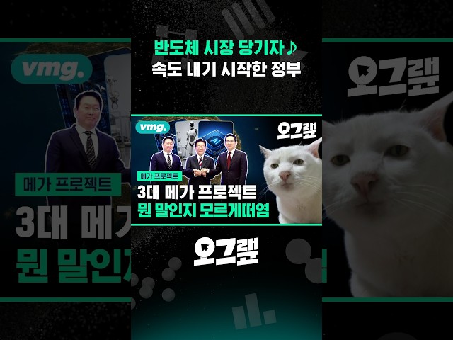 반도체 시장 당기자♪ 속도 내기 시작한 정부 / 오그랲 / 비디오머그 #shorts