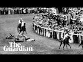 Suffragette emily davison knocked down by kings horse at epsom