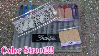 Color Street Sharpies and my Nubby Nails What am I up to