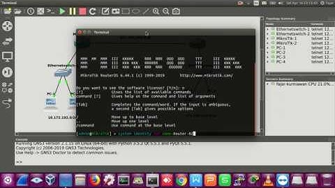 Static Routing MikroTik on GNS3
