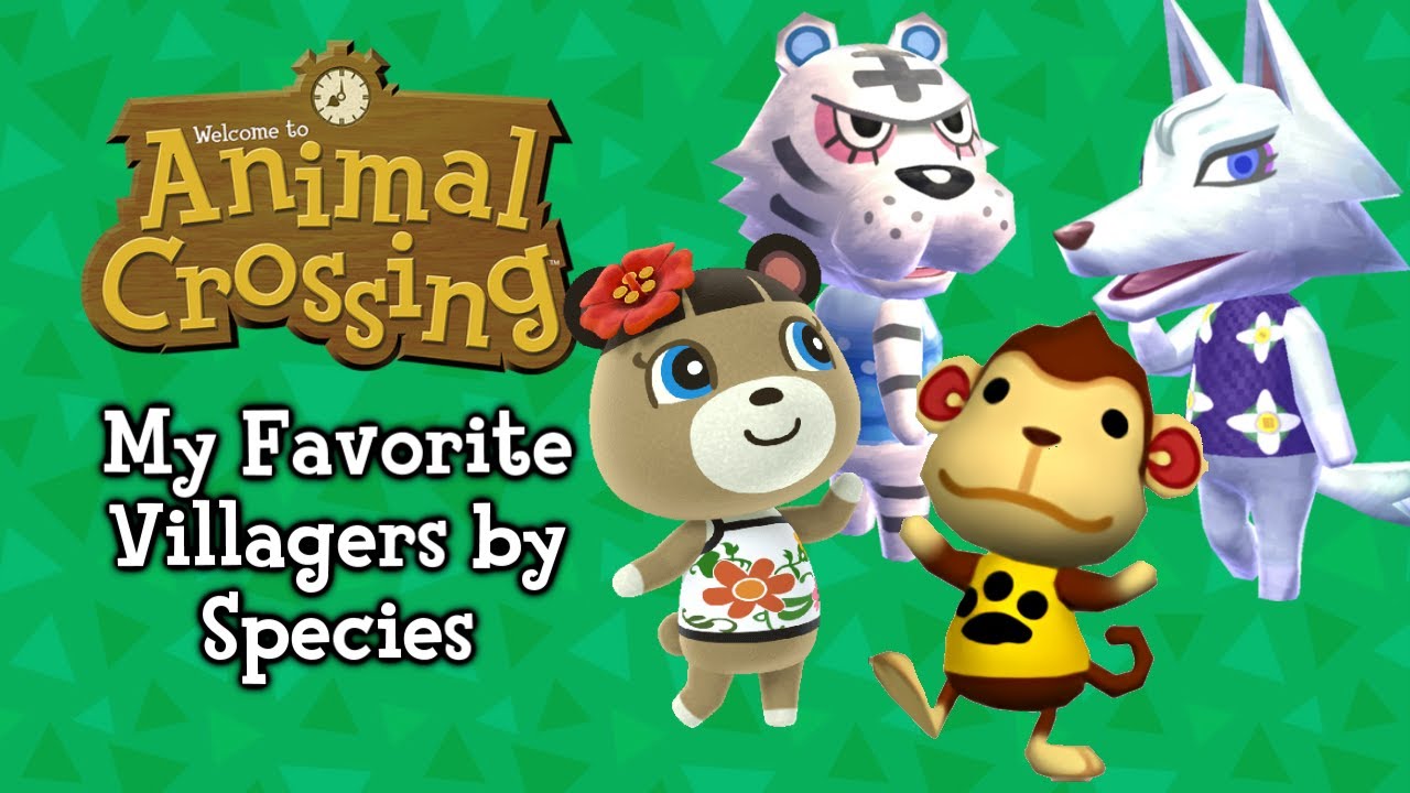 My Favorite Animal Crossing Villagers by Species - YouTube