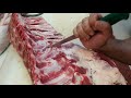 Despiece de chuleta de ternera  - cutting of veal chop.