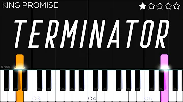 King Promise - Terminator | EASY Piano Tutorial