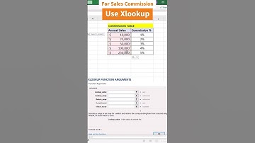 Quickly Lookup commission % from Table based on sales achievement (Match mode)