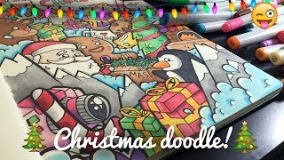 INSANE CHRISTMAS DOODLE! | Copic Marker Doodle