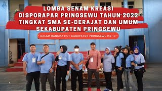 Lomba Senam Kreasi Tingkat SMA/SMK dan Umum Disporapar Kabupaten Pringsewu Tahun 2022