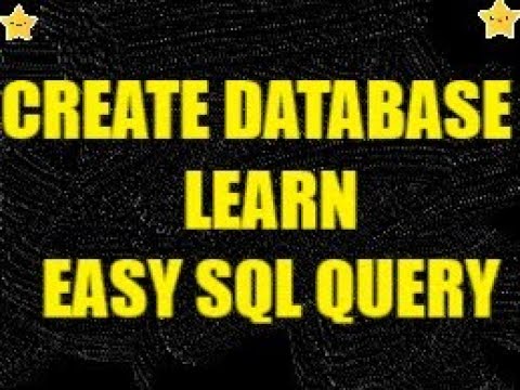 4 How to create your first SQL Database, SQL Table and  how to write SQL Query to create a table