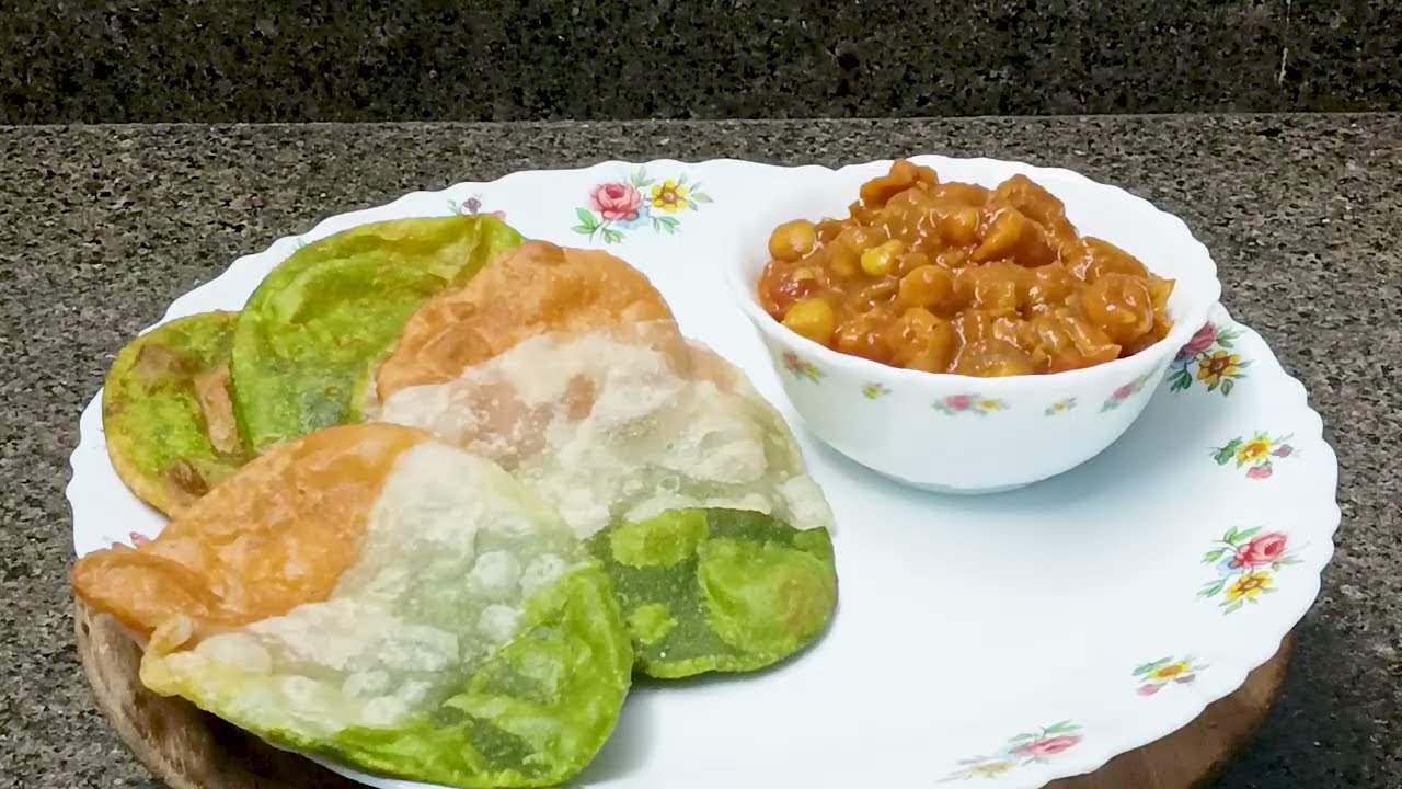 Tiranga Tri-Color Puri & Chole | Easy Homemade Recipe