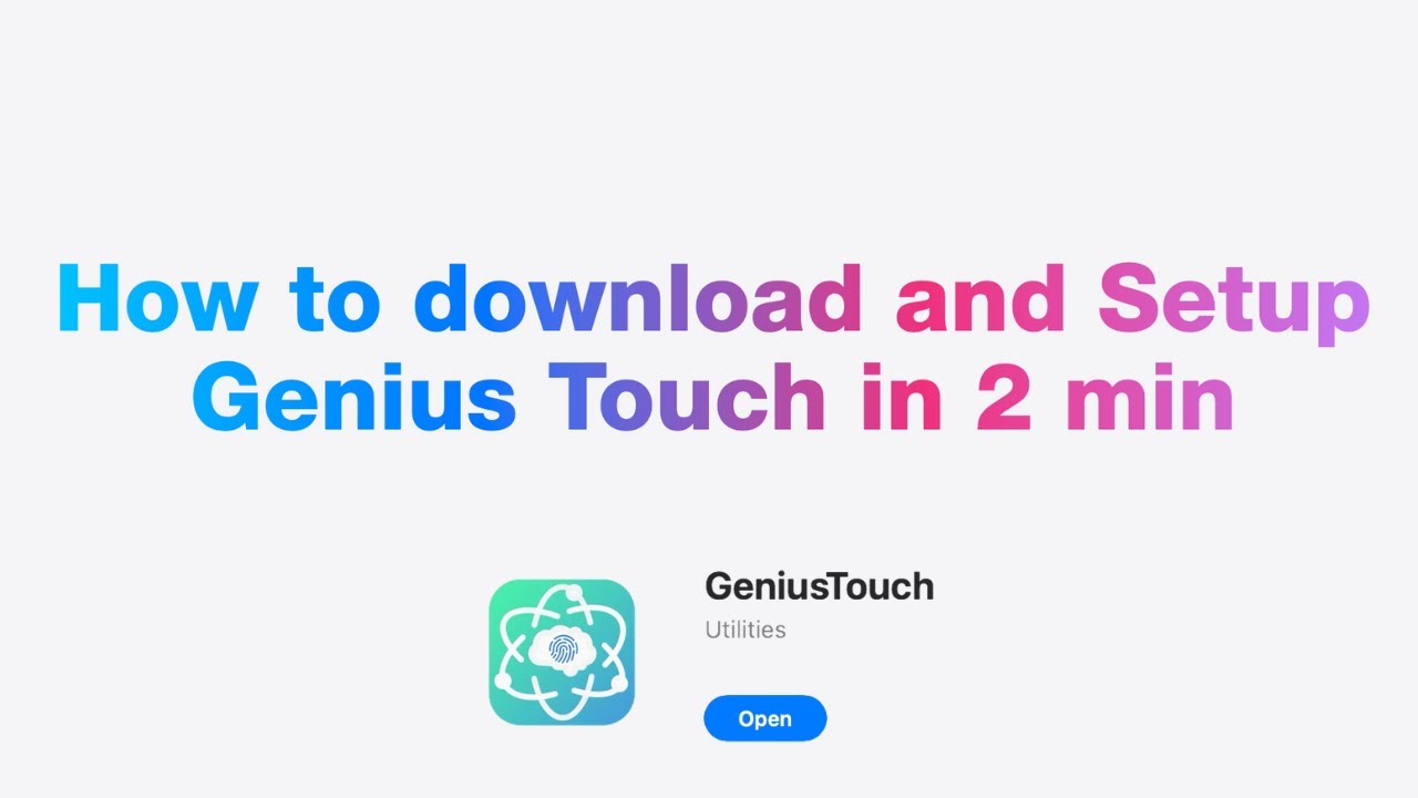 How to download & Setup GeniusTouch in Under 2 Minutes (macOS ...
