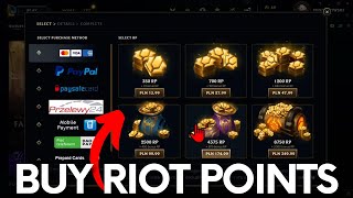How to Buy RP in League of Legends - Buy Riot Points in LOL #lolguide