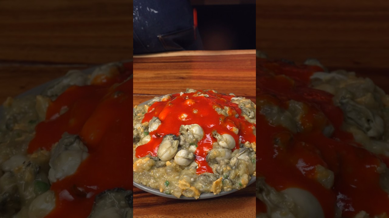 ทำออส่วนหอยนางรม กินเองครั้งแรก #ASMR #shorts #กินกับshorts