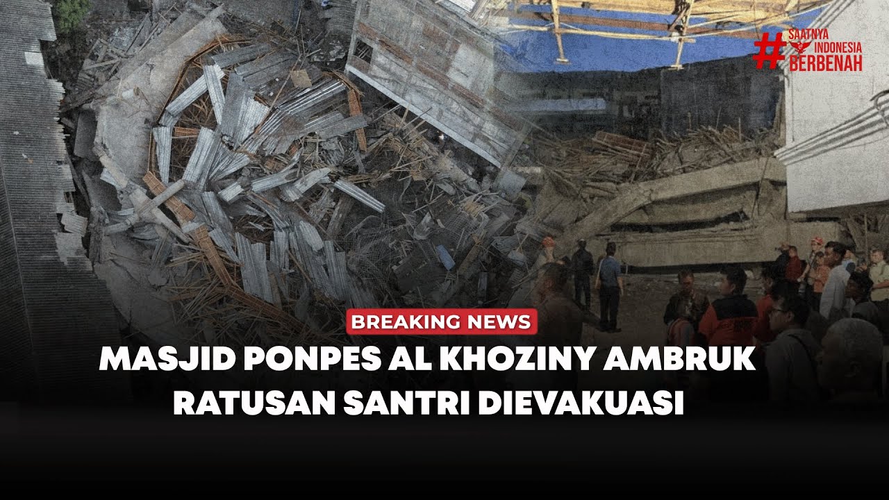 🔴 Breaking News | Masjid Ponpes Al Khoziny Ambruk, Ratusan Santri Dievakuasi