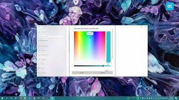 How to set accent color to cursor color on Windows 10
