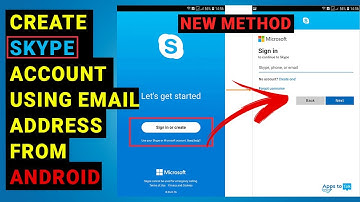 Create Skype Account Using Email Address From Android 2024 | Easy