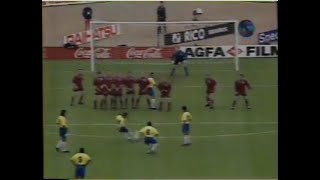 INGLATERRA 1x3 BRASIL - Copa Umbro 1995 (trechos) - Globo